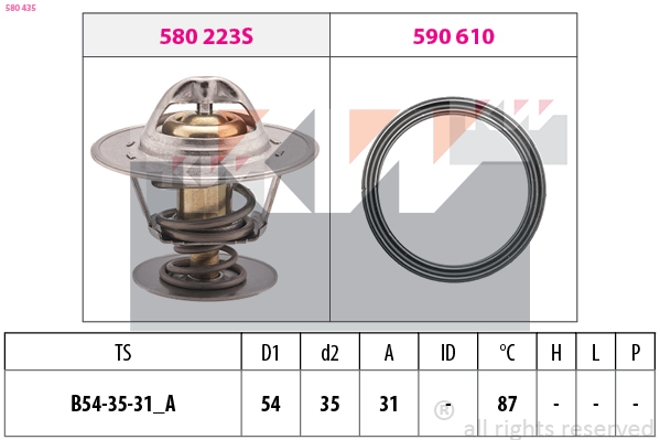 Thermostaat KW 580 435