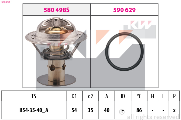 Thermostaat KW 580 498