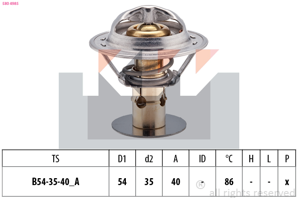 Thermostaat KW 580 498S