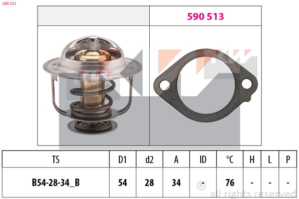 Thermostaat KW 580 521
