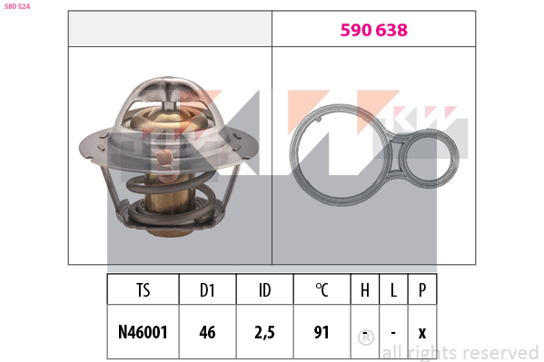 Thermostaat KW 580 524