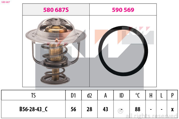 Thermostaat KW 580 687