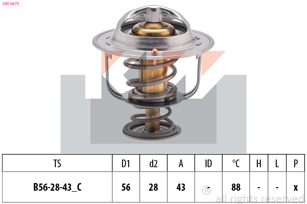 Thermostaat KW 580 687S
