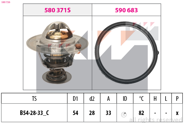 Thermostaat KW 580 726