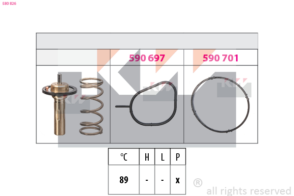 Thermostaat KW 580 826