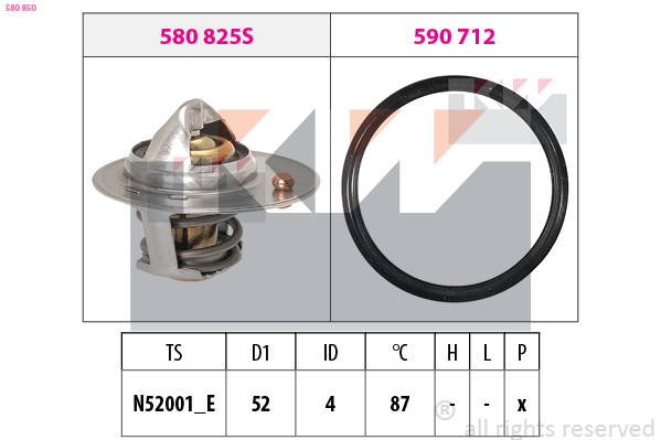 Thermostaat KW 580 850