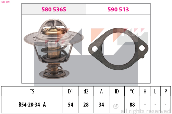 Thermostaat KW 580 869