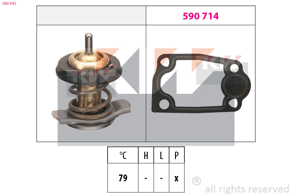 Thermostaat KW 580 942