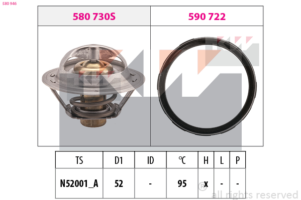 Thermostaat KW 580 946