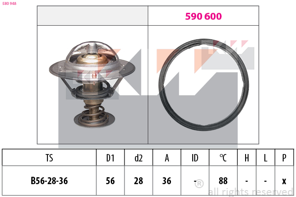 Thermostaat KW 580 948