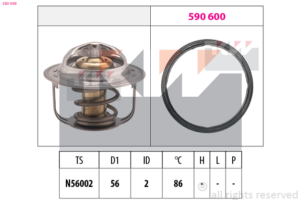 Thermostaat KW 580 949