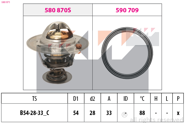 Thermostaat KW 580 971