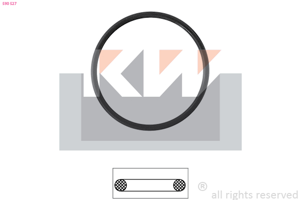 Thermostaathuis pakking KW 590 527