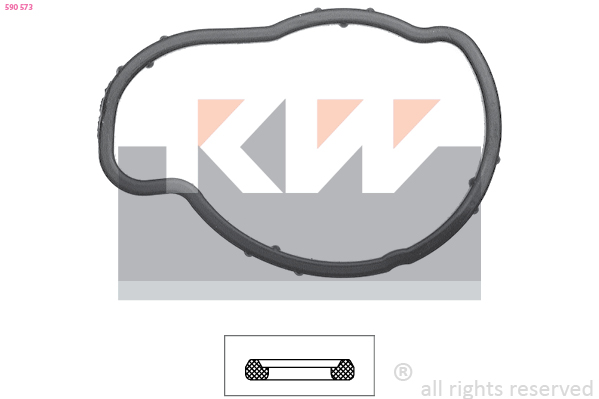 Thermostaathuis pakking KW 590 573