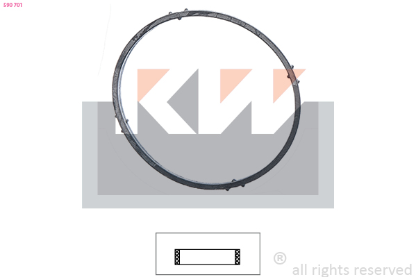 Thermostaathuis pakking KW 590 701