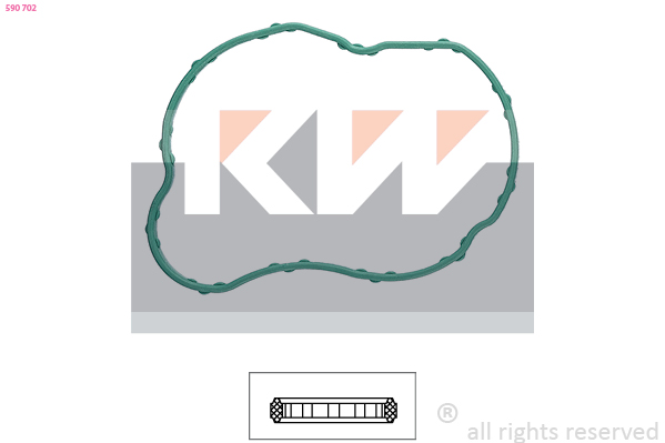 Thermostaathuis pakking KW 590 702