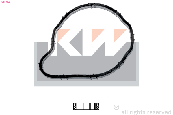 Thermostaat pakking KW 590 704