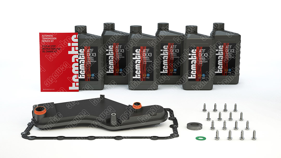 Onderd.set, olie verversen van automatische versnellingsbak Tcmatic 105.103.0002