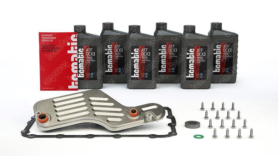 Onderd.set, olie verversen van automatische versnellingsbak Tcmatic 105.103.0004