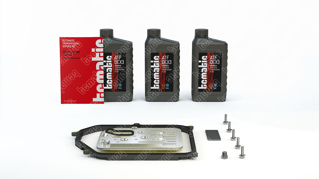 Onderd.set, olie verversen van automatische versnellingsbak Tcmatic 105.106.0009