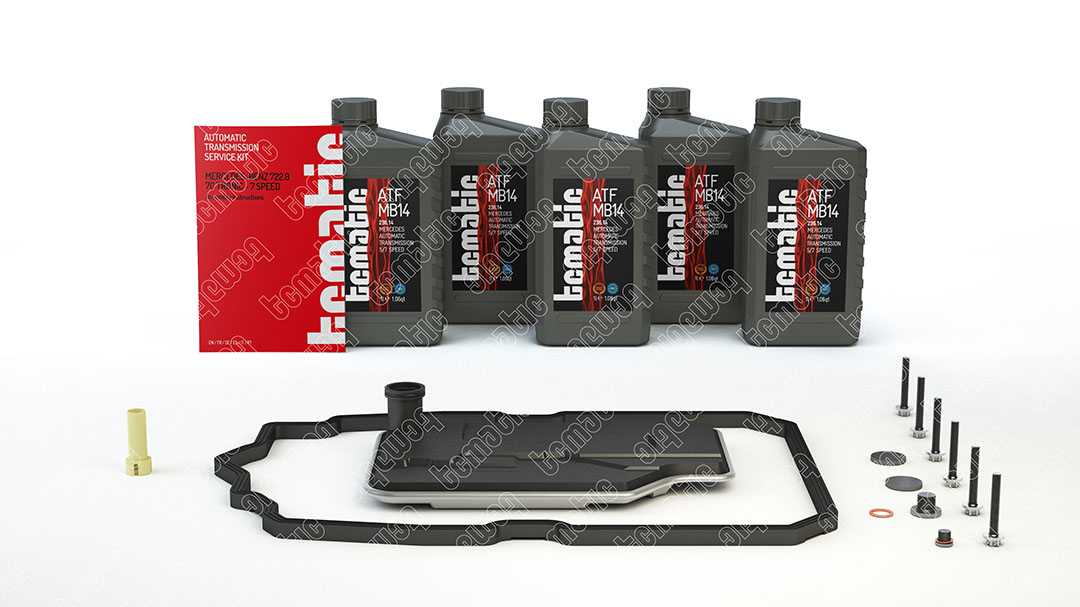 Onderd.set, olie verversen van automatische versnellingsbak Tcmatic 105.108.3009