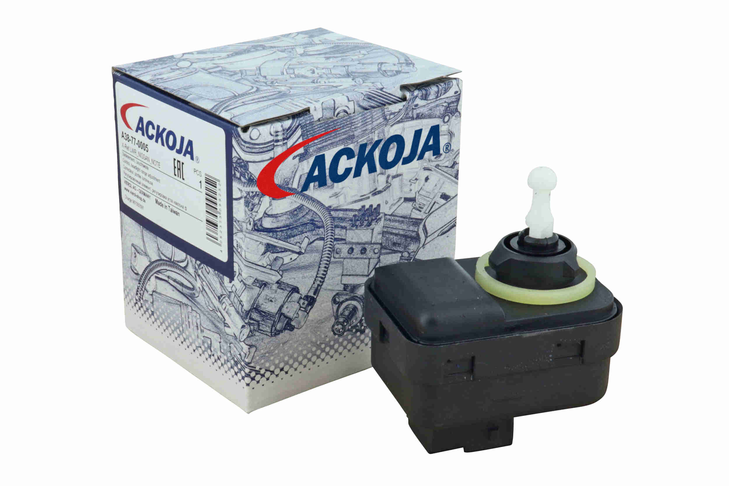 Ackoja Stelmotor koplamp lichthoogte A38-77-0005