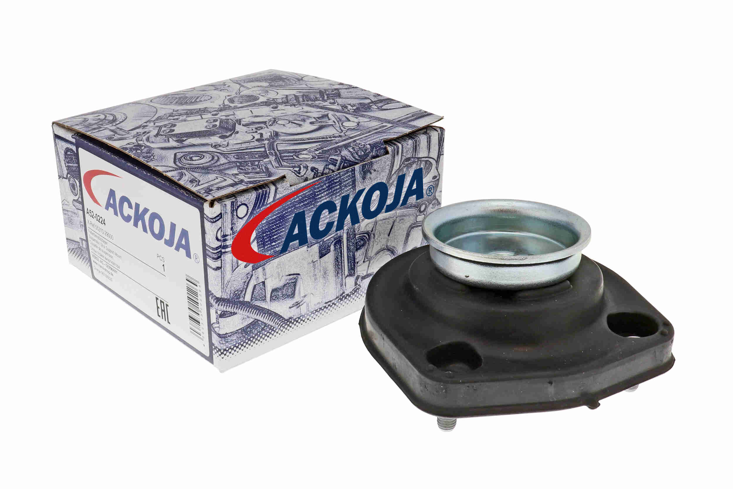 Ackoja Veerpootlager & rubber A52-0224