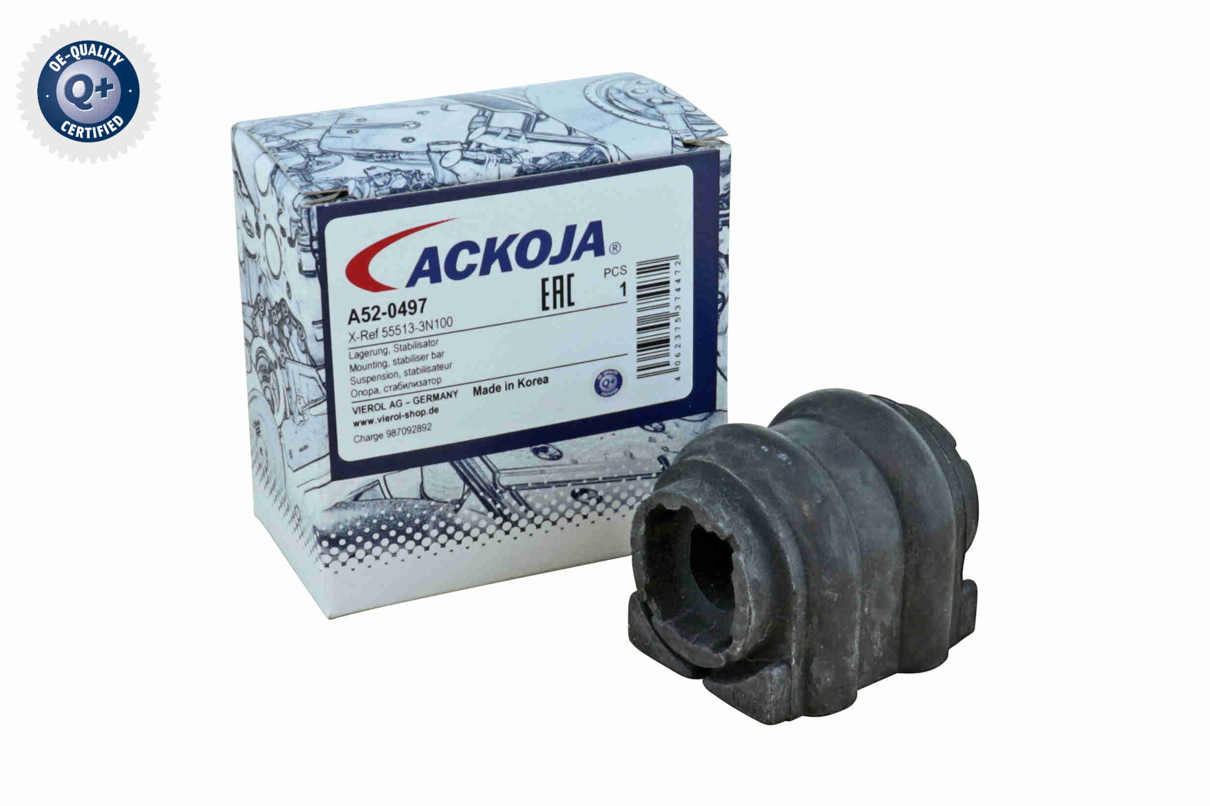 Ackoja Stabilisatorstang rubber A52-0497