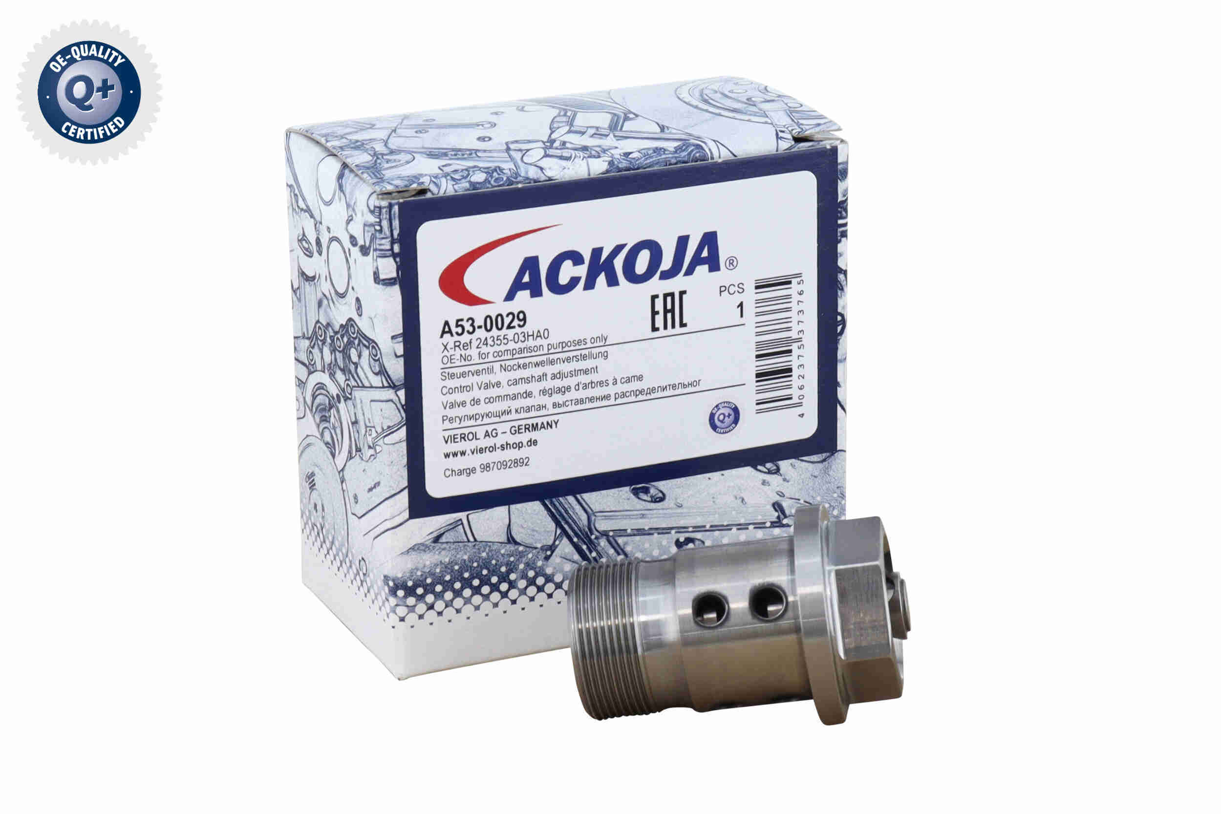 Ackoja Nokkenasregelklep A53-0029