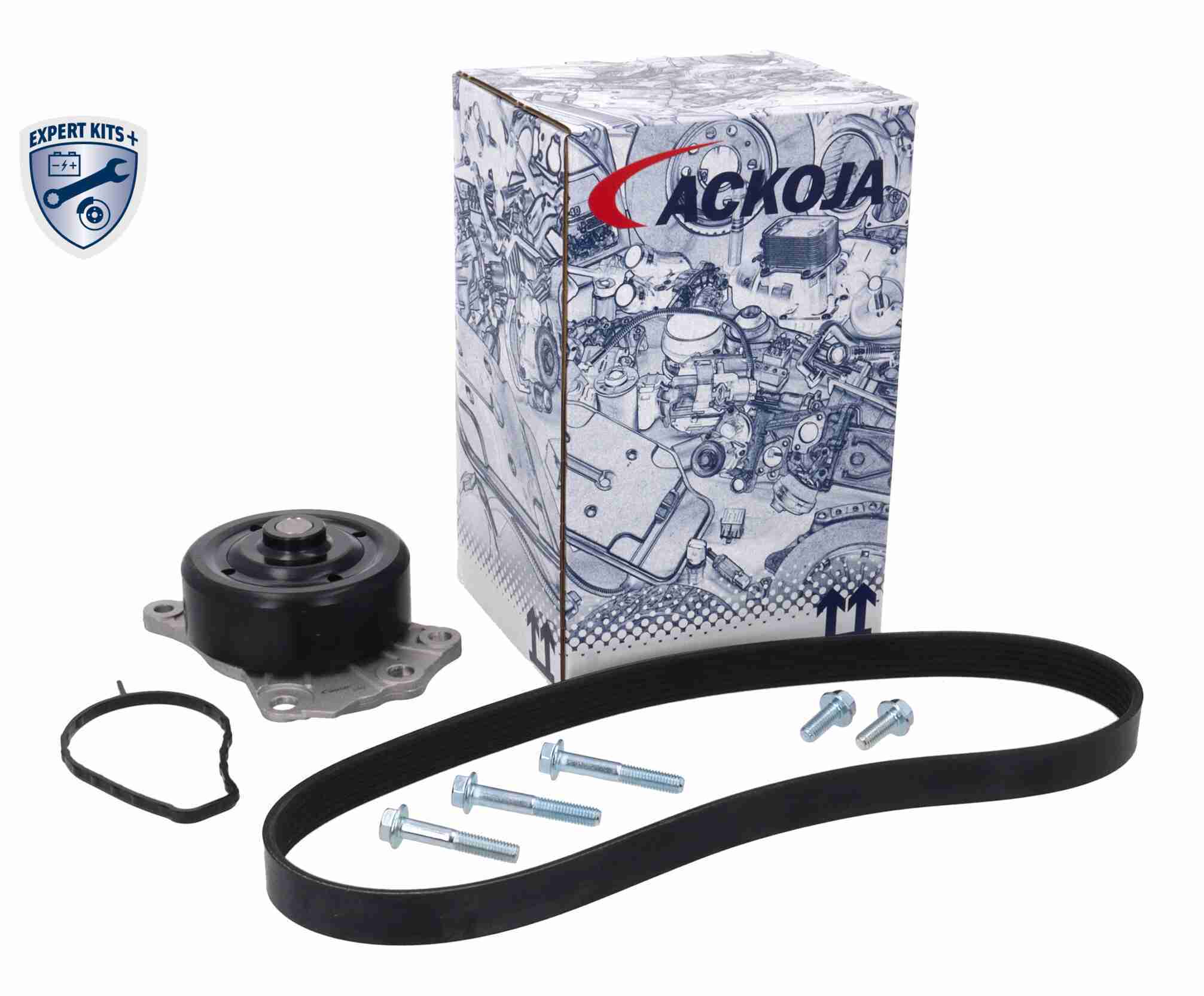 Ackoja Poly V-riemen kit inclusief waterpomp A70-0680