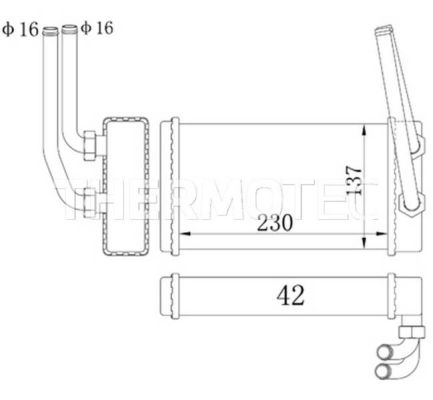 Thermotec Kachelradiateur D6G009TT