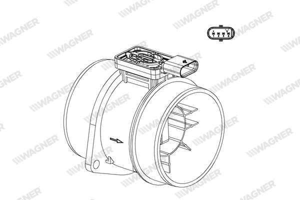 Wagner Luchtmassameter AFS00013