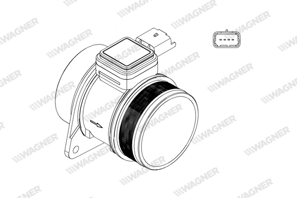 Wagner Luchtmassameter AFS00055