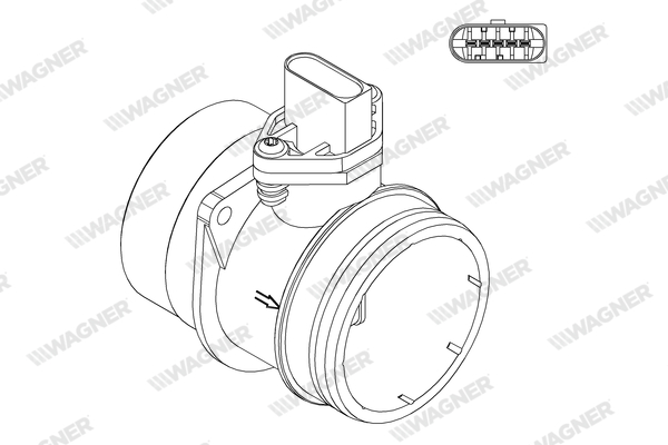Wagner Luchtmassameter AFS00089