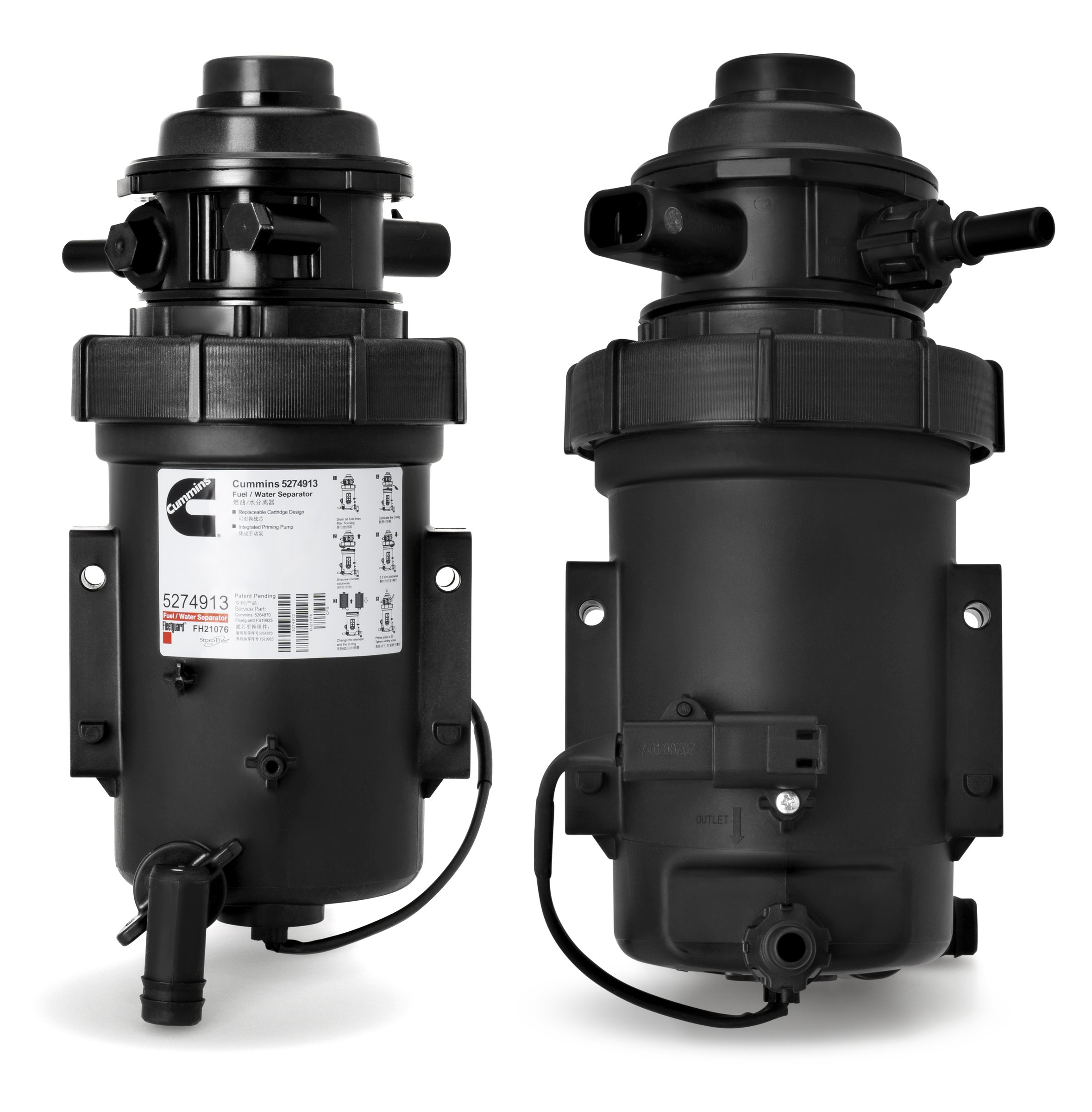 Behuizing, brandstoffilter Fleetguard FH21076