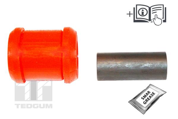 Tedgum Draagarm-/ reactiearm lager TED14075