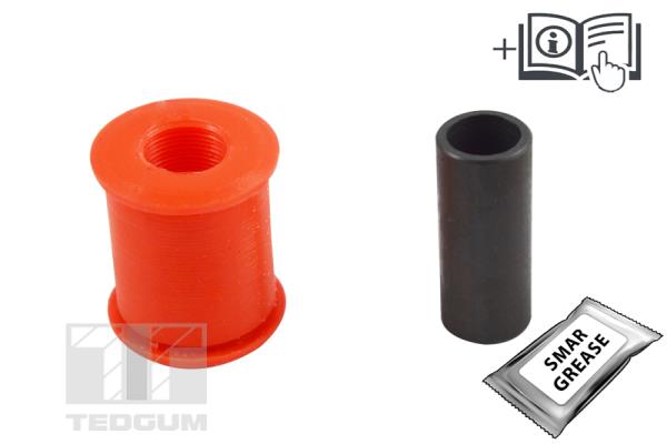 Tedgum Draagarm-/ reactiearm lager TED92855