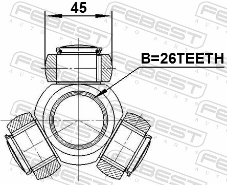 Febest Tripode 0116-AGV10