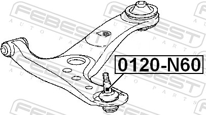 Febest Fuseekogel 0120-N60