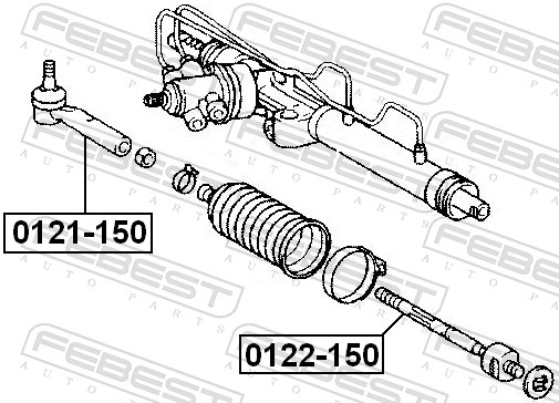 Febest Spoorstangeind / Stuurkogel 0121-150