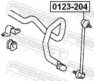 Febest Stabilisatorstang 0123-204