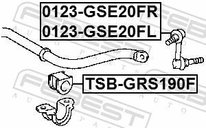 Febest Stabilisatorstang 0123-GSE20FR