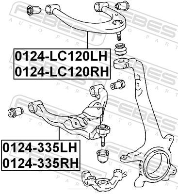 Febest Draagarm 0124-LC120LH