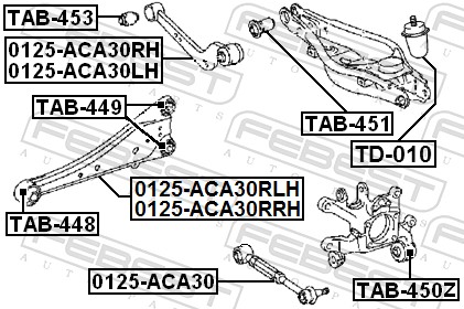 Febest Draagarm 0125-ACA30