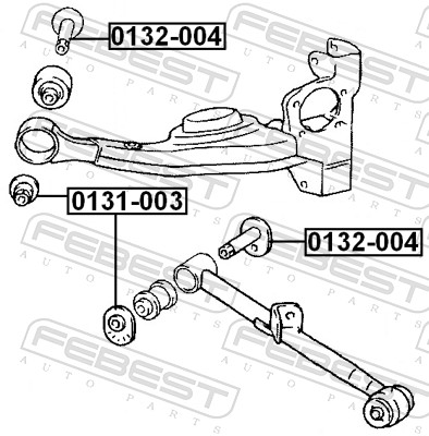 Febest Naloopschaal, aslichaam 0132-004