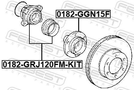 Febest Wielnaaf 0182-GGN15F