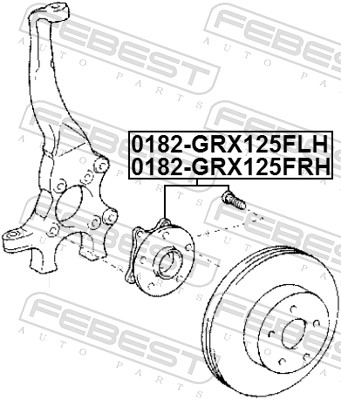 Febest Wielnaaf 0182-GRX125FLH