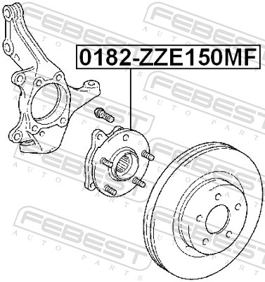 Febest Wielnaaf 0182-ZZE150MF