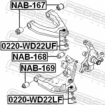 Febest Fuseekogel 0220-WD22UF