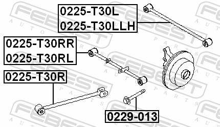 Febest Draagarm 0225-T30L